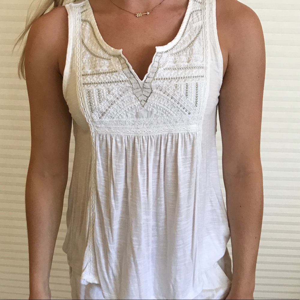 American Eagle White Tank